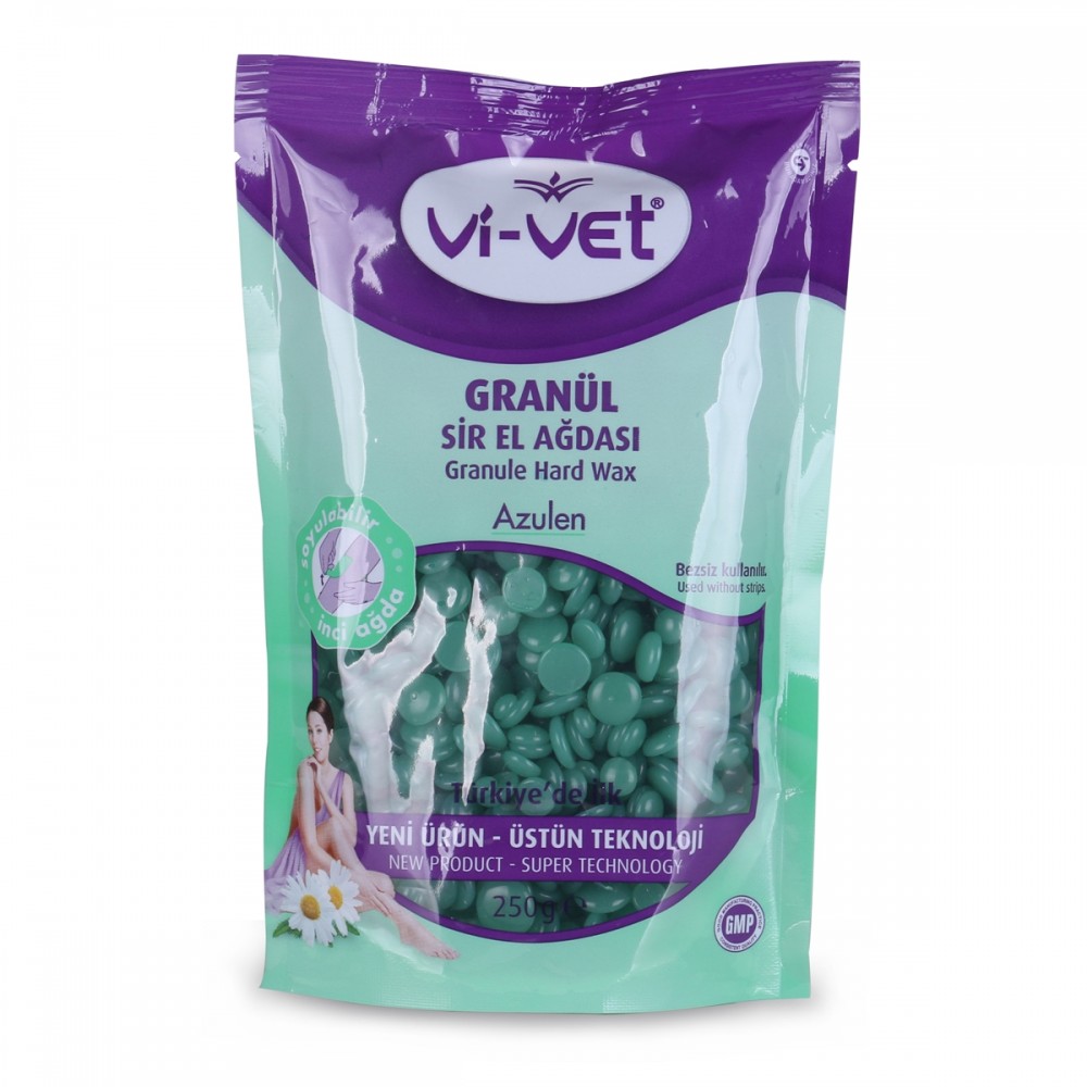 VI-VET Ζεστό Κερί Αποτρίχωσης Σε Κόκκους Azulen 250 GR