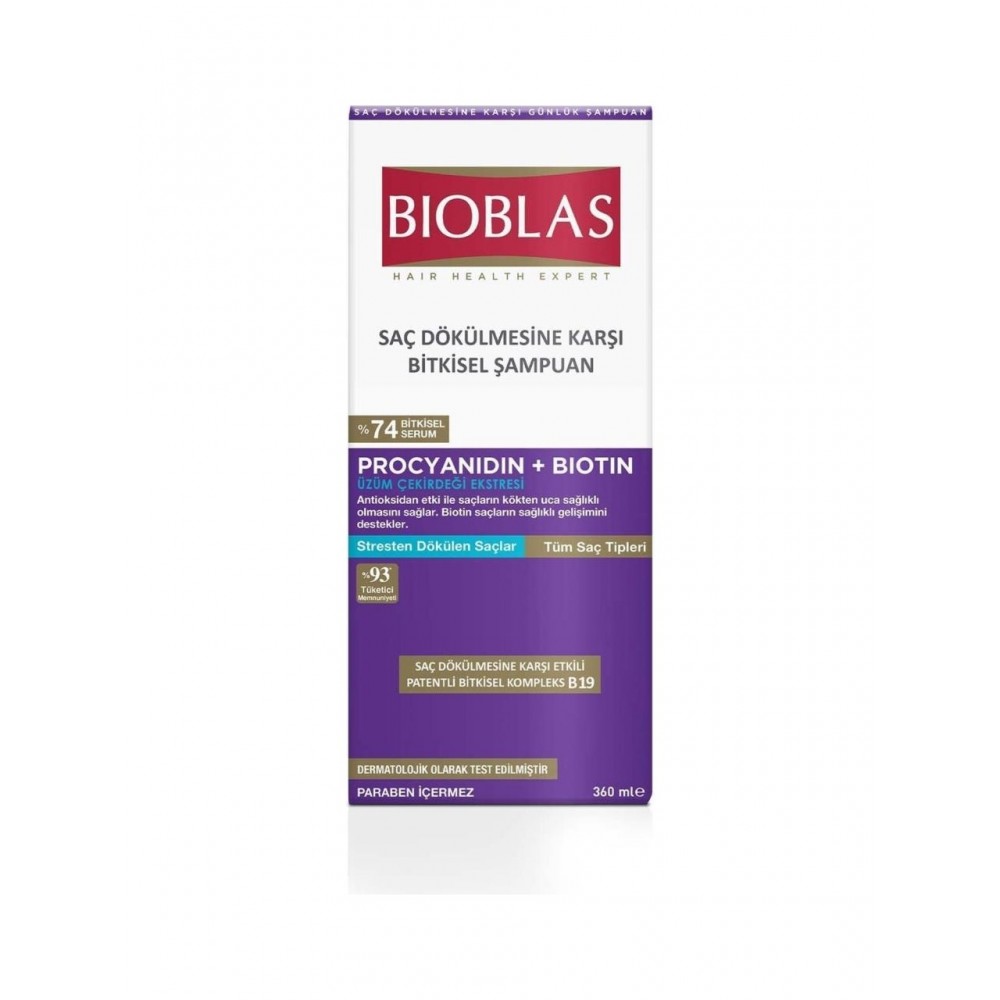 BIOBLAS PROCYANIDIN + BIOTIN Σαμπουάν 360 ML