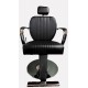 Επαγγελματική Καρέκλα Μακιγιάζ Μαύρη και Silver 3273 F13 A90