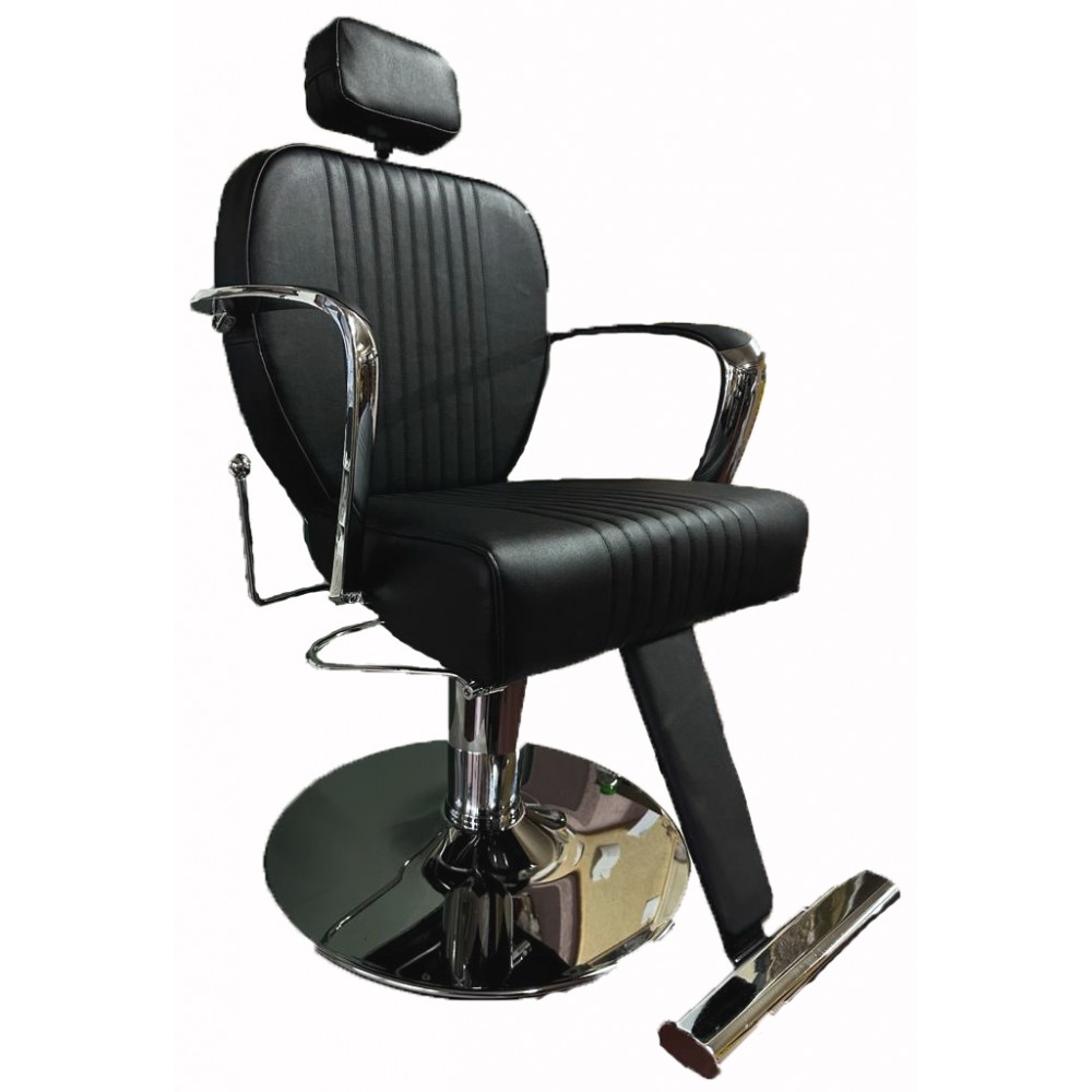 Επαγγελματική Καρέκλα Μακιγιάζ Μαύρη και Silver 3273 F13 A90