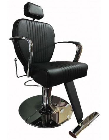 Επαγγελματική Καρέκλα Μακιγιάζ Μαύρη και Silver 3273 F13 A90