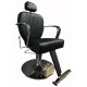 Επαγγελματική Καρέκλα Μακιγιάζ Μαύρη και Silver 3273 F13 A90