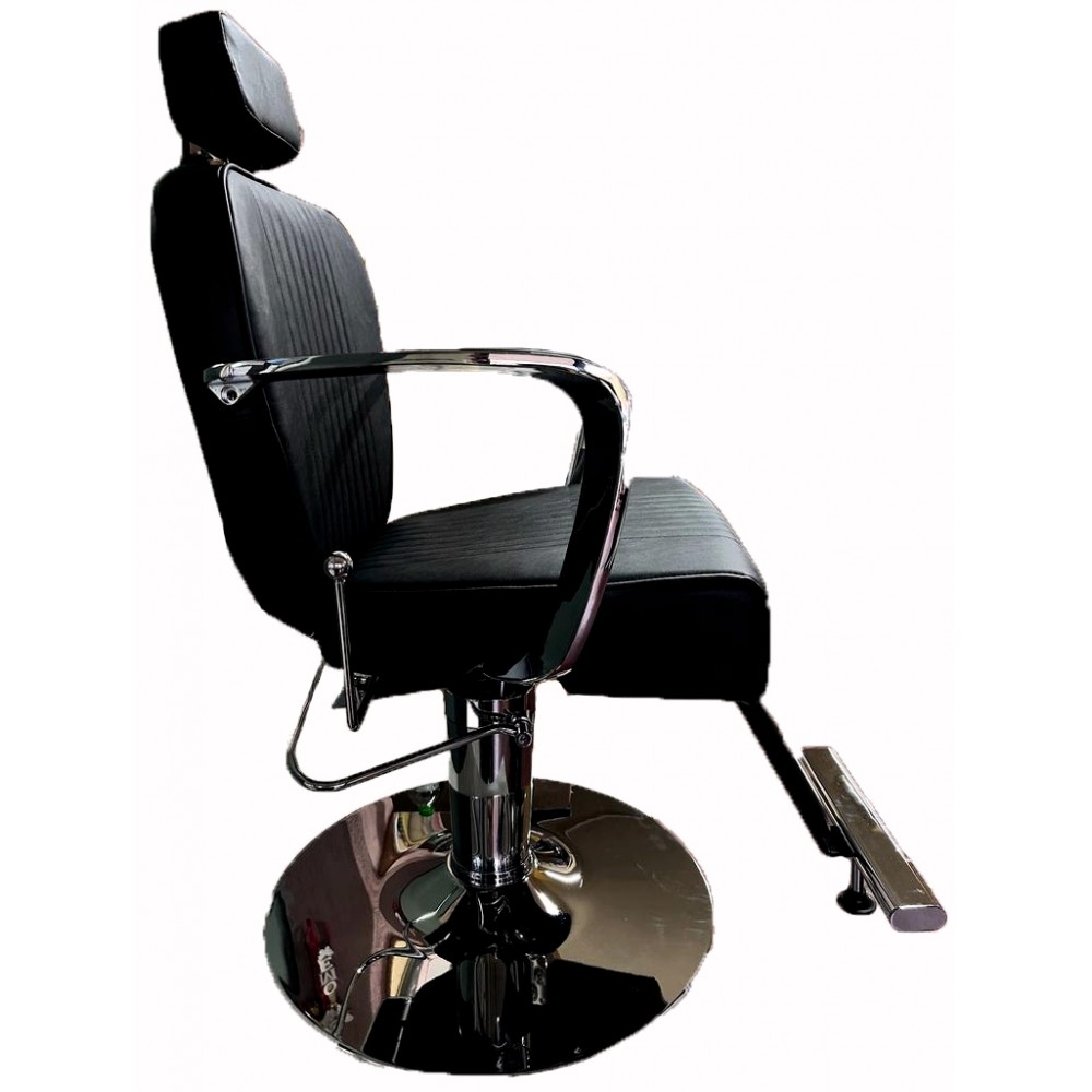 Επαγγελματική Καρέκλα Μακιγιάζ Μαύρη και Silver 3273 F13 A90