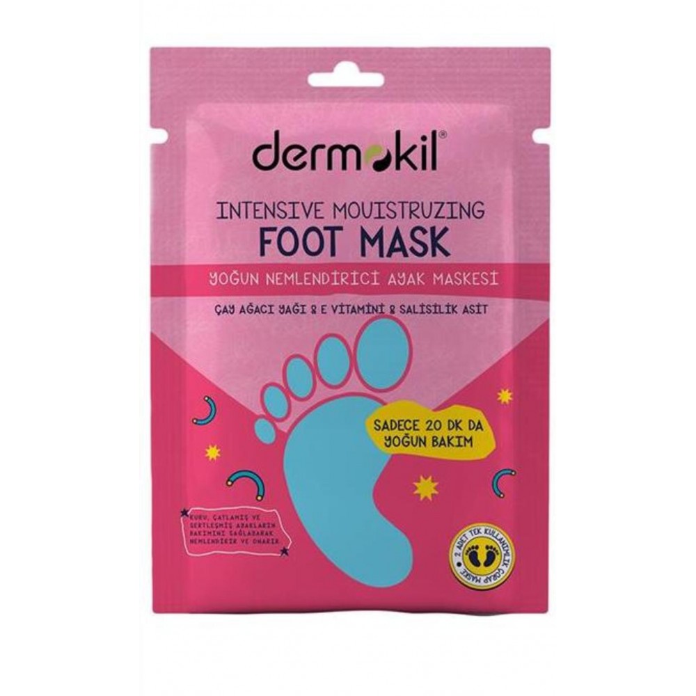 Dermokil - Μάσκα Ποδιών Εντατικής Ενυδάτωσης 1 Ζευγάριx30 ml