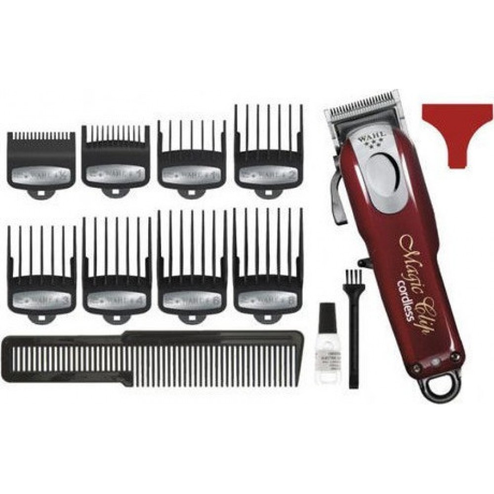 Wahl Professional Magic Clip Cordless Επαγγελματική Επαναφορτιζόμενη Κουρευτική Μηχανή Κόκκινη 08148-016