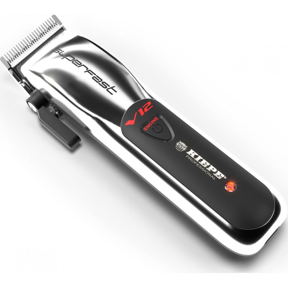 Kiepe Superfast V12 Επαγγελματική Επαναφορτιζόμενη Κουρευτική Μηχανή Ασημί