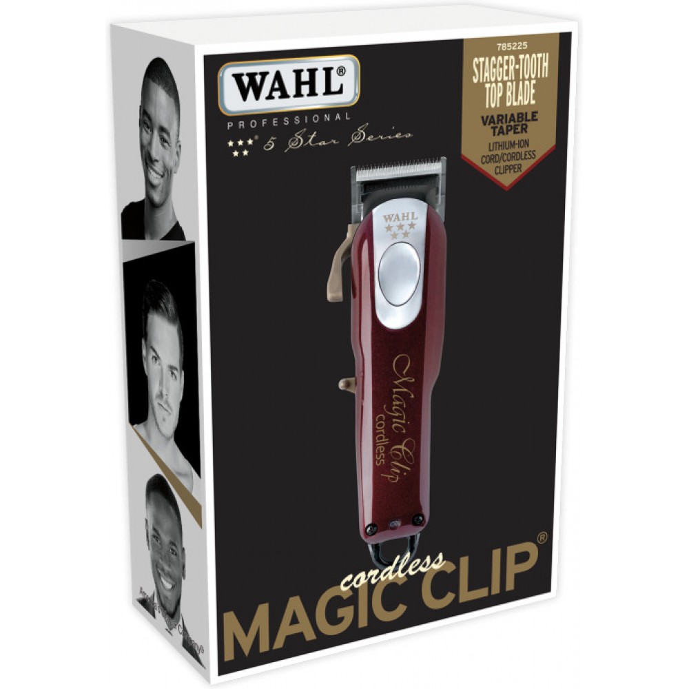 Wahl Professional Magic Clip Cordless Επαγγελματική Επαναφορτιζόμενη Κουρευτική Μηχανή Κόκκινη 08148-016