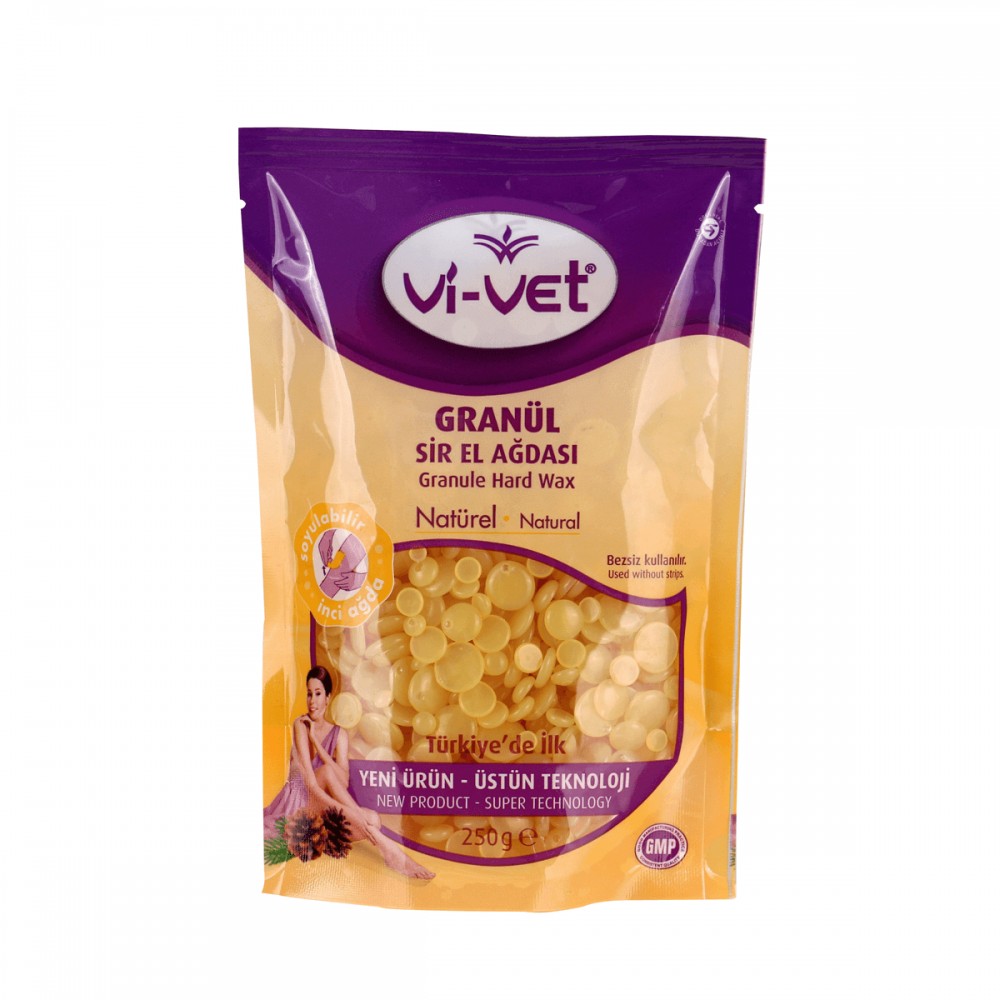 VI-VET Ζεστό Κερί Αποτρίχωσης Σε Κόκκους Νatural 250 GR