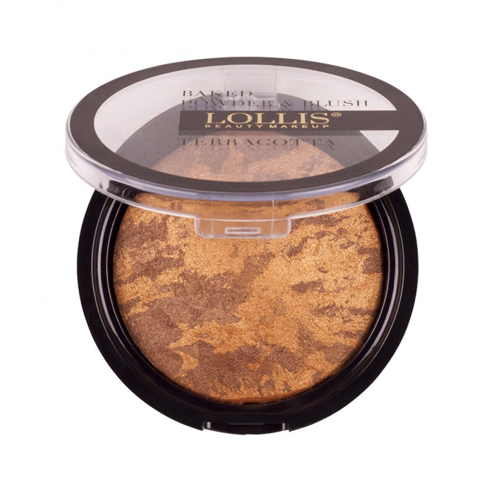 LOLLIS - TERRACOTTA BAKED POWDER & BLUSH ON 01