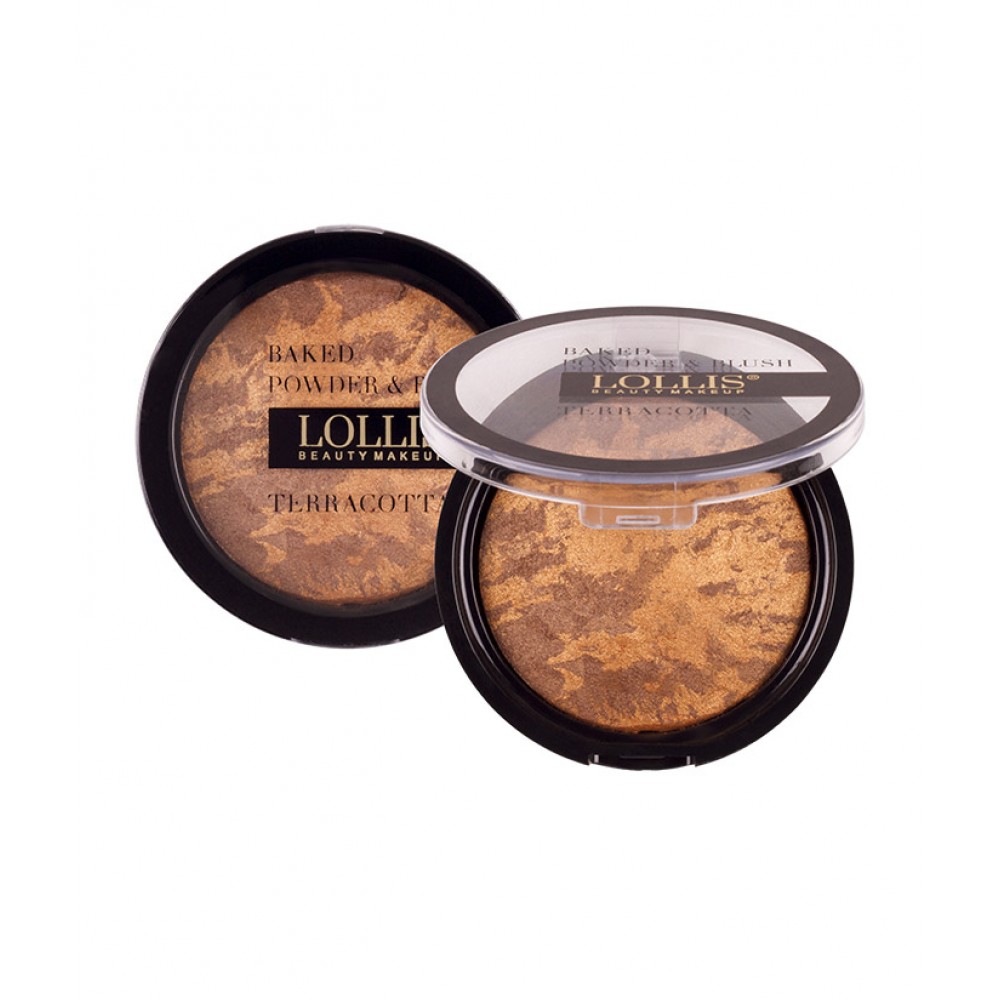 LOLLIS - TERRACOTTA BAKED POWDER & BLUSH ON 01