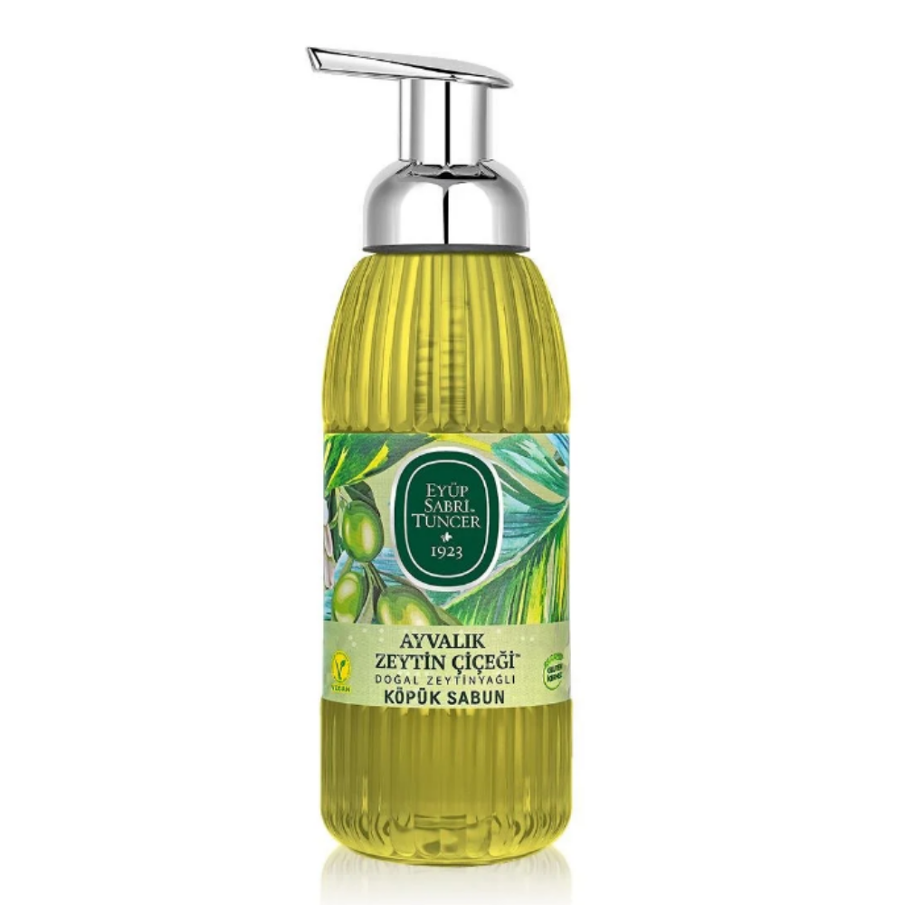 EYUP SABRI TUNCER Φυσικό Κρεμοσάπουνο Αφρός Με Ελαιόλαδο Αϊβαλί Το Άνθη Της Ελιάς 500 ml