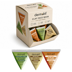 DERMOKIL - CLAY MASK ΠΡΟΣΩΠΟΥ ΠΥΡΑΜΙΔΑ MIX 24 ΤΕΜΑΧΙΩΝ