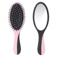 LIONESSE - HAIR BRUSH DUO WITH MIRROR PINK