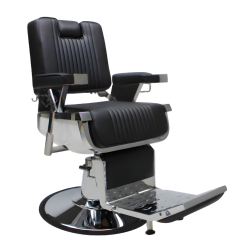 Επαγγελματική Καρέκλα Κουρείου Μαύρη με Λευκή 5218C