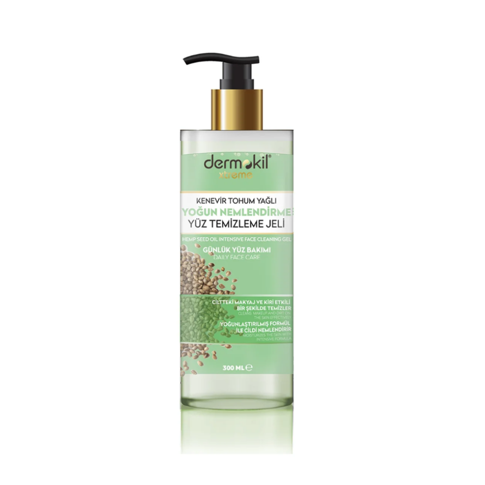 DERMOKIL - ΤΖΕΛ ΚΑΘΑΡΙΣΜΟΥ ΠΡΟΣΩΠΟΥ ΜΕ ΕΛΑΙΟ ΣΠΟΡΩΝ ΚΑΝΝΑΒΗΣ 300 ML