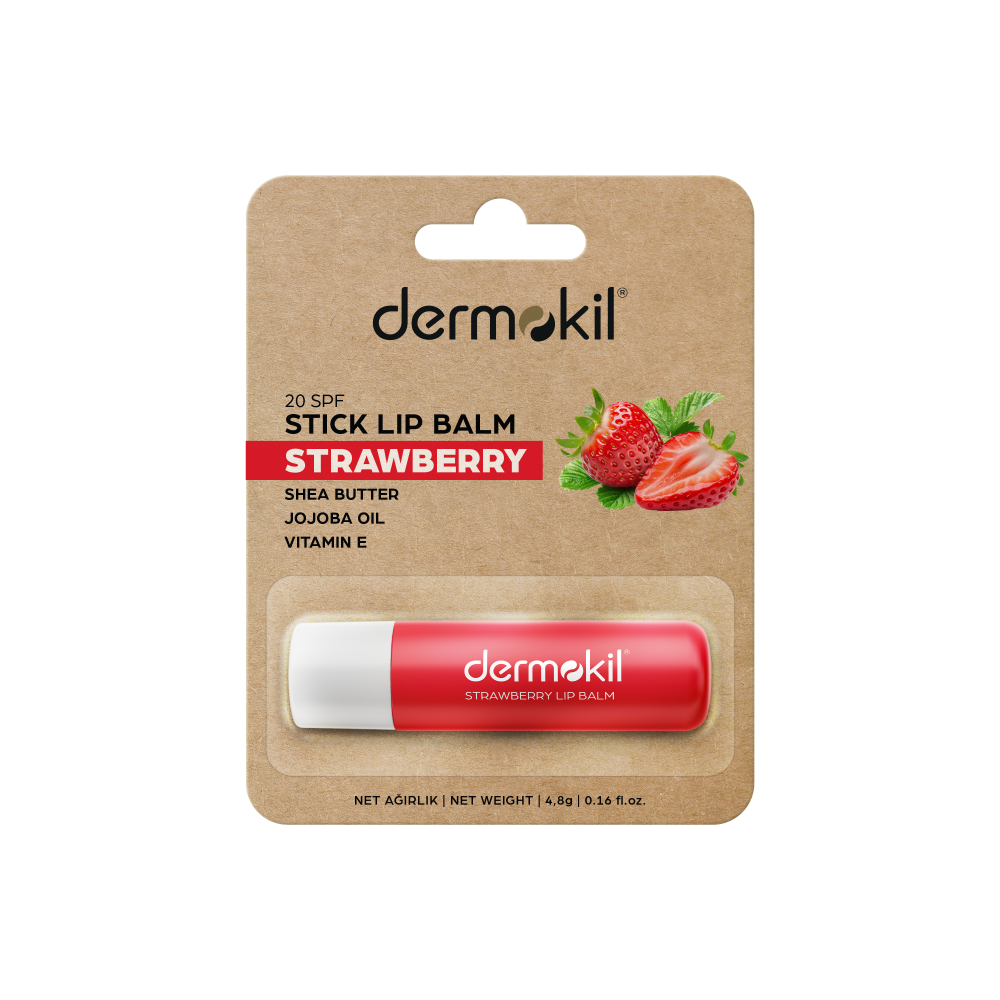 DERMOKIL - STICK LIP BALM STRAWBERRY 4,8 GR