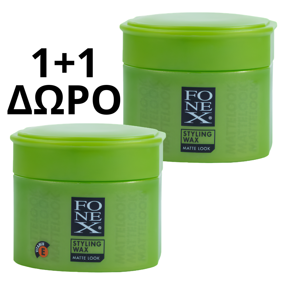 FONEX Κερί Μαλλιών Hair Styling Wax MATTE LOOK 100 ml (2 ΤΕΜ)