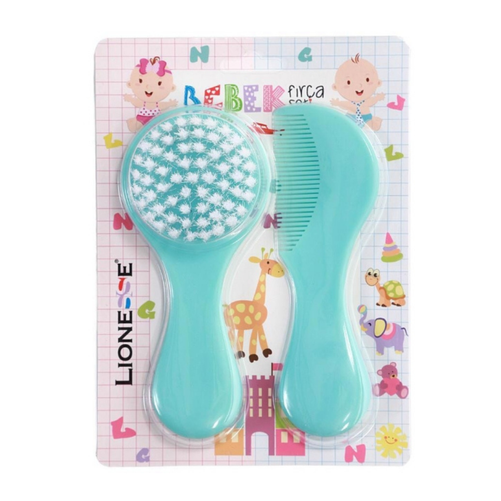LIONESSE - Σετ χτένα και βούρτσα μπλε