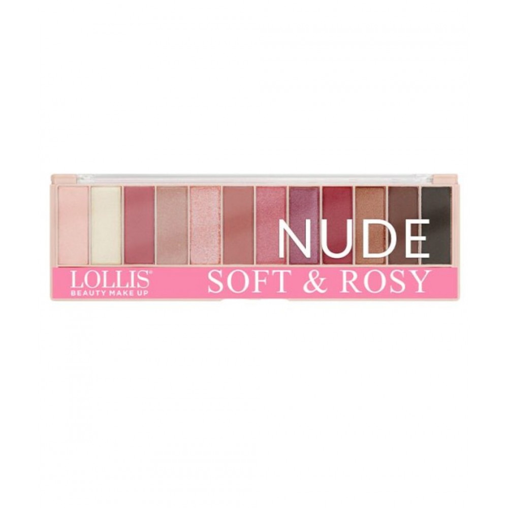 Lollis - Nude Eyeshadow Palette Soft & Rosy