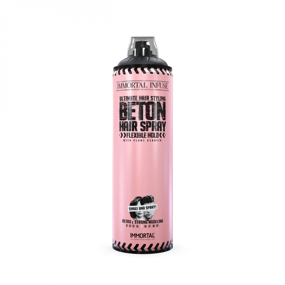 IMMORTAL Infuse Pink Power Beton Hair Spray 500 ml