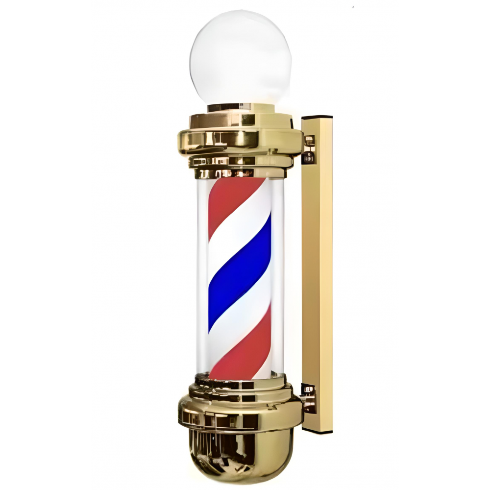The Shaving Factory - Barber Pole Φάρος κουρείου 68 cm Gold