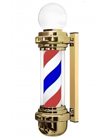 The Shaving Factory - Barber Pole Φάρος κουρείου 68 cm Gold