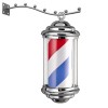 The Shaving Factory - Barber Pole Κρεμαστό Φάρος κουρείου 38 cm Silver