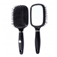LIONESSE - HAIR BRUSH DUO WITH MIRROR BLACK
