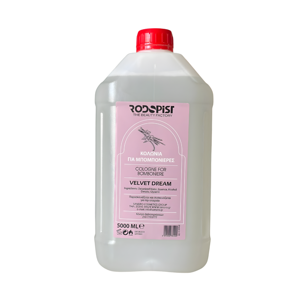 RODOPIST - ΚΟΛΩΝΙΑ ΓΙΑ ΜΠΟΜΠΟΝΙΕΡΕΣ VELVET DREAM 5000 ML
