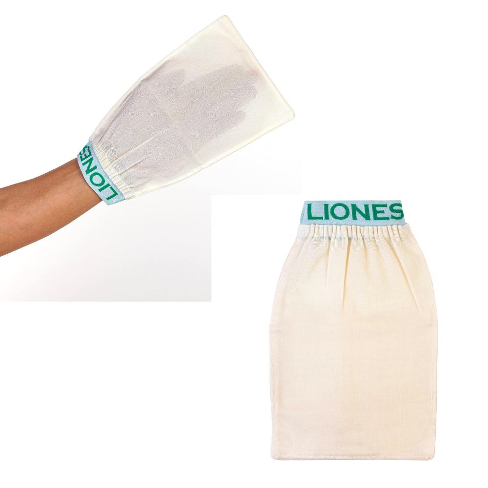 LIONESSE - SPA VISCOSE FABRIC EXFOLIATING GLOVES FOR BODY