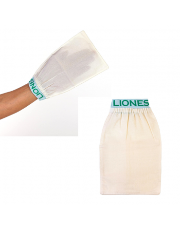 LIONESSE - SPA VISCOSE FABRIC EXFOLIATING GLOVES FOR BODY