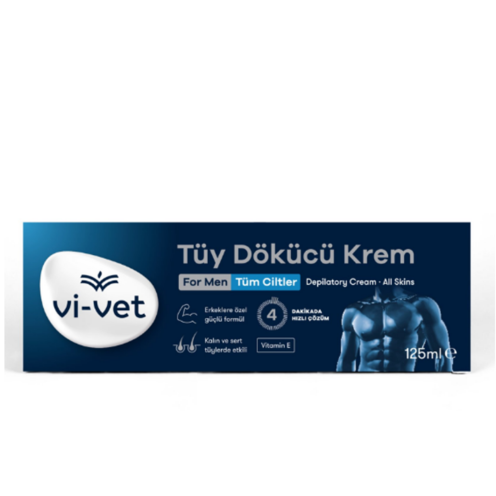 VI-VET Ανδρική Κρέμα Αποτρίχωσης 125 ML