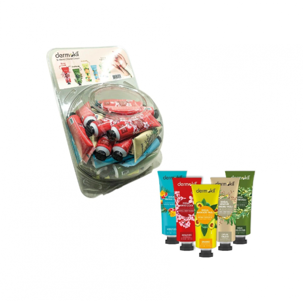 DERMOKIL - MINI ΚΡΕΜΕΣ ΧΕΡΙΩΝ ΚΑΙ ΣΩΜΑΤΟΣ MIX ΣΕ ΜΠΟΛΑΚΙ 48 ΤΕΜΑΧΙΩΝ