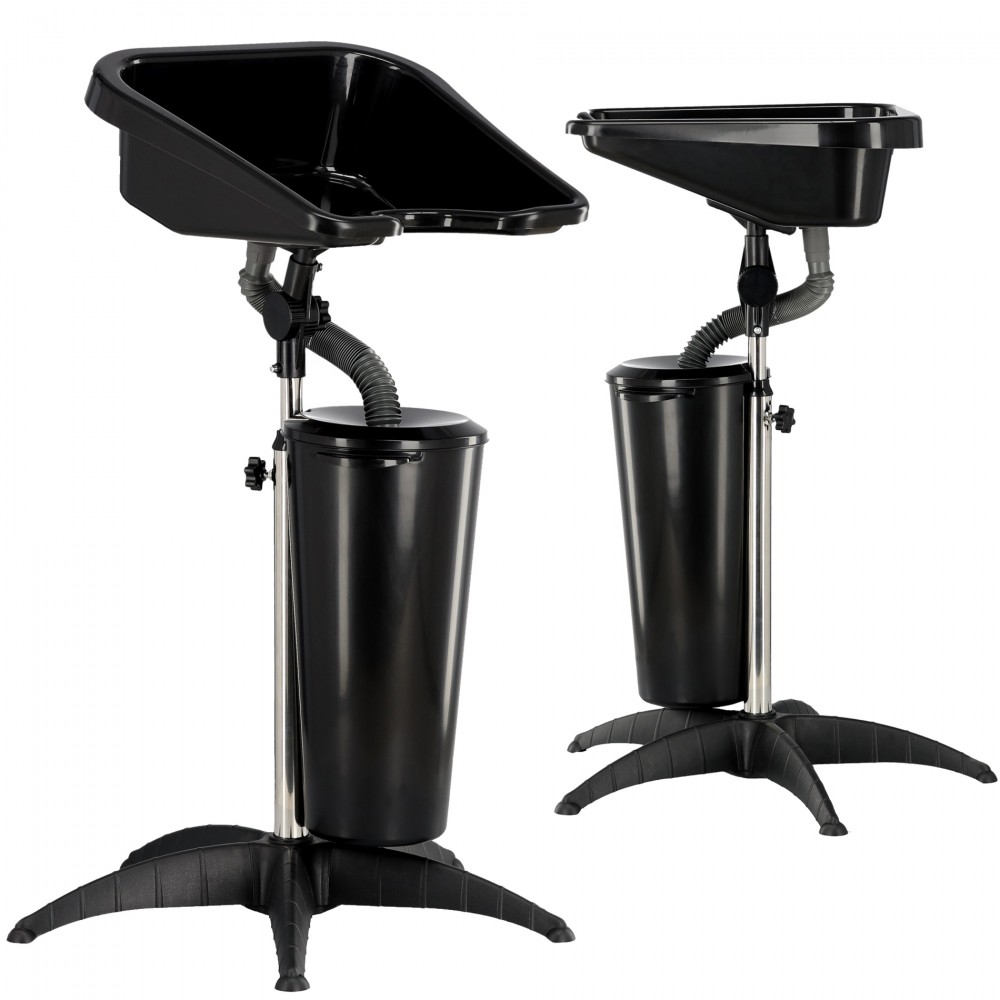 Φορητός Λουτήρας Μαύρος με Δεξαμενή