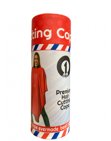The Shave Factory Premium Hair Cutting Cape Red Unisex
