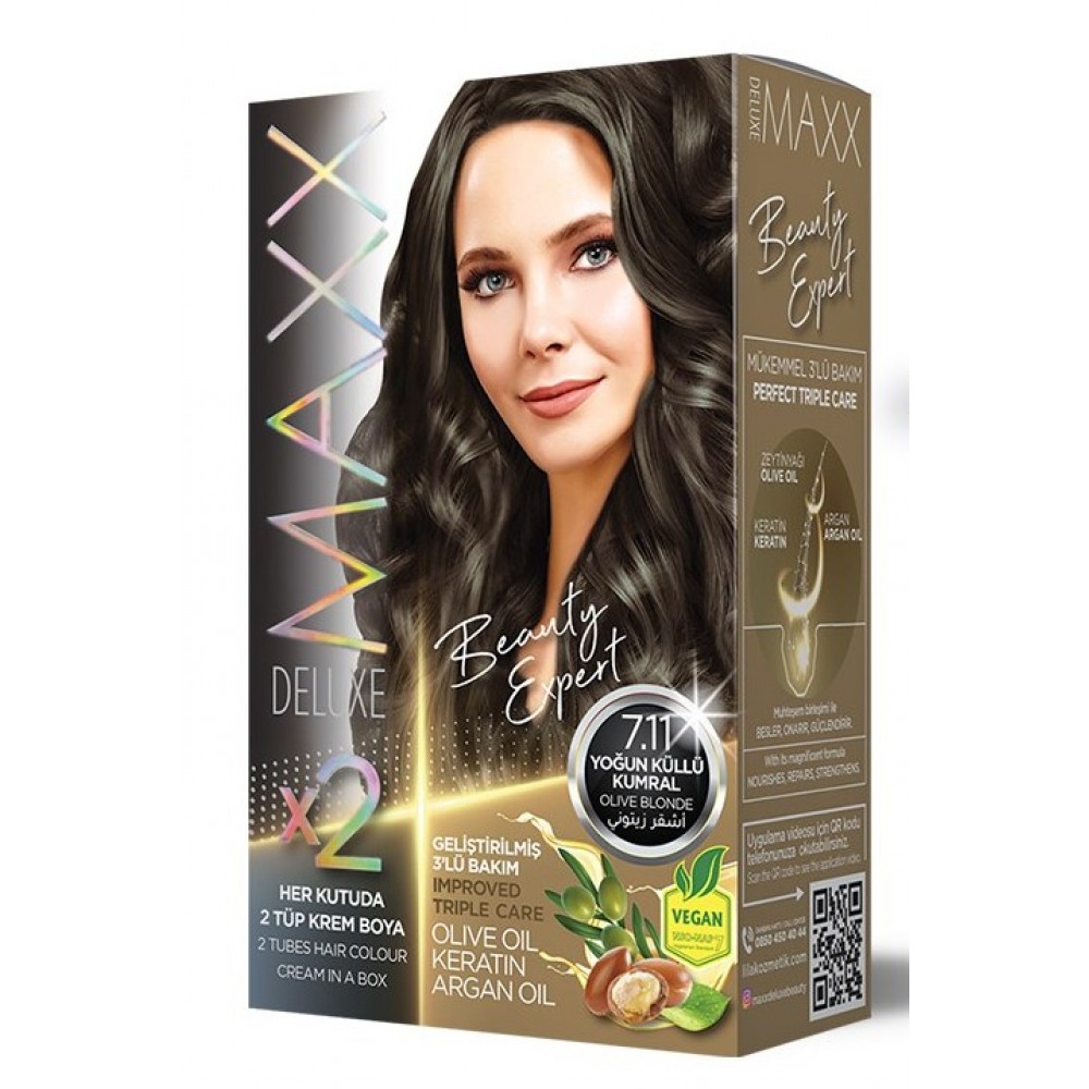 Maxx Deluxe Hair Color 7.11 OLIVE BLONDE