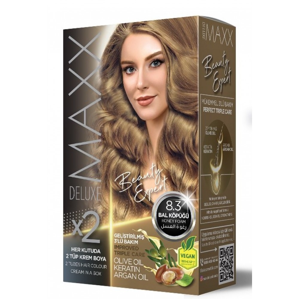 Maxx Deluxe Hair Color 8.3 HONEY FOAM