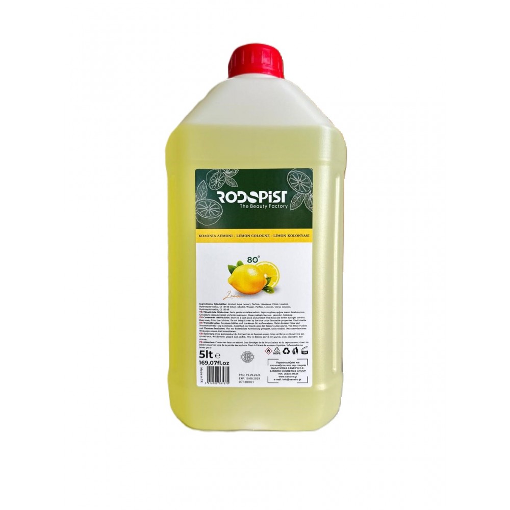 RODOPIST - Κολόνια Κλασικό Λεμόνι 5000 ml 80°