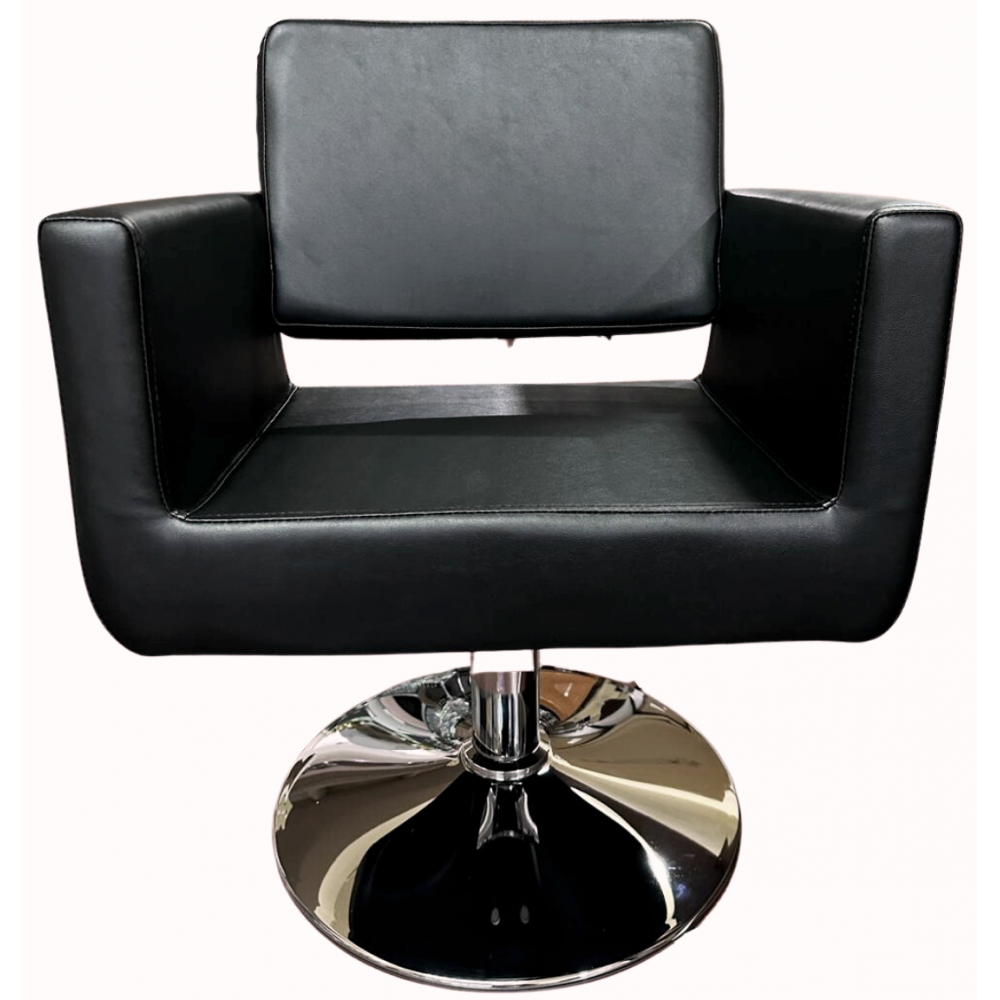 Επαγγελματική Καρέκλα Κομμωτηρίου Μαύρη με Silver 6926 A39