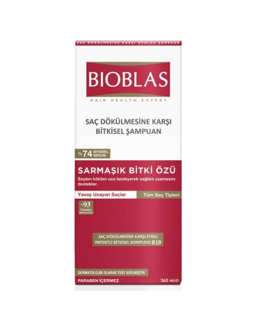 BIOBLAS Ivy Plant Extract Σαμπουάν (Αντι-τριχόπτωση Αργά αναπτυσσόμενα μαλλιά ) 375 ml