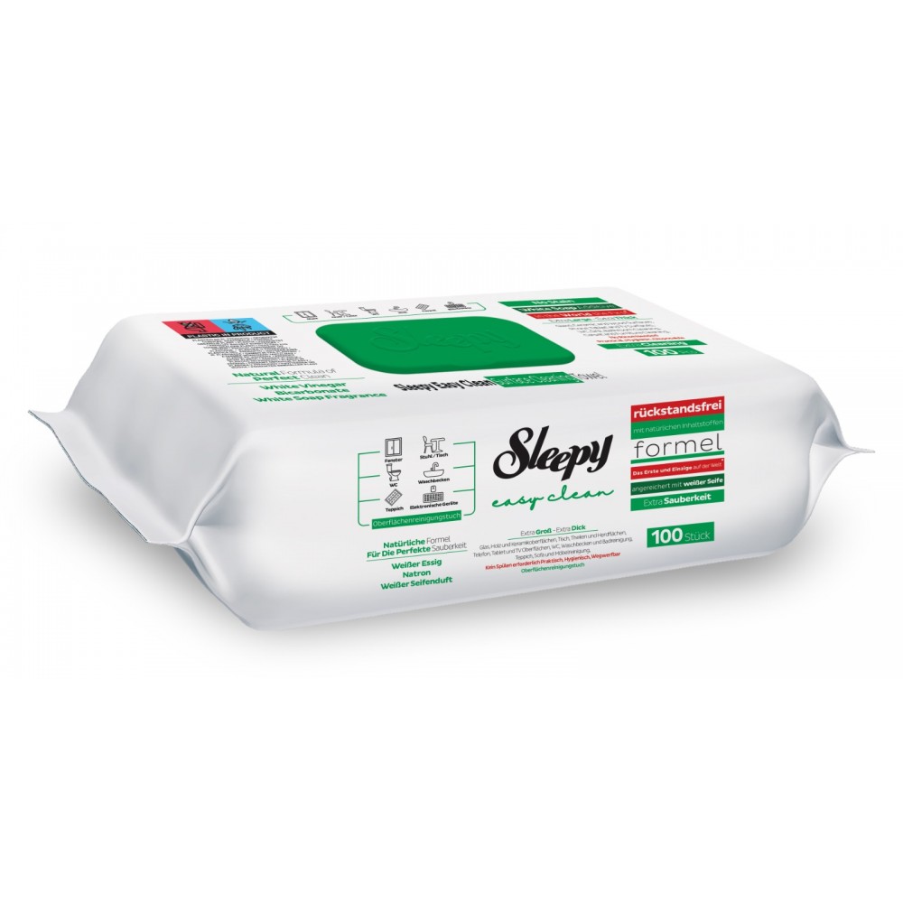 SLEEPY - ΜΑΝΤΗΛΑΚΙΑ ΚΑΘΑΡΙΣΜΟΥ ΕΠΙΦΑΝΕΙΩΝ ΓΕΝΙΚΗΣ ΧΡΗΣΕΩΣ WHITE SOAP 100 ΤΜΧ