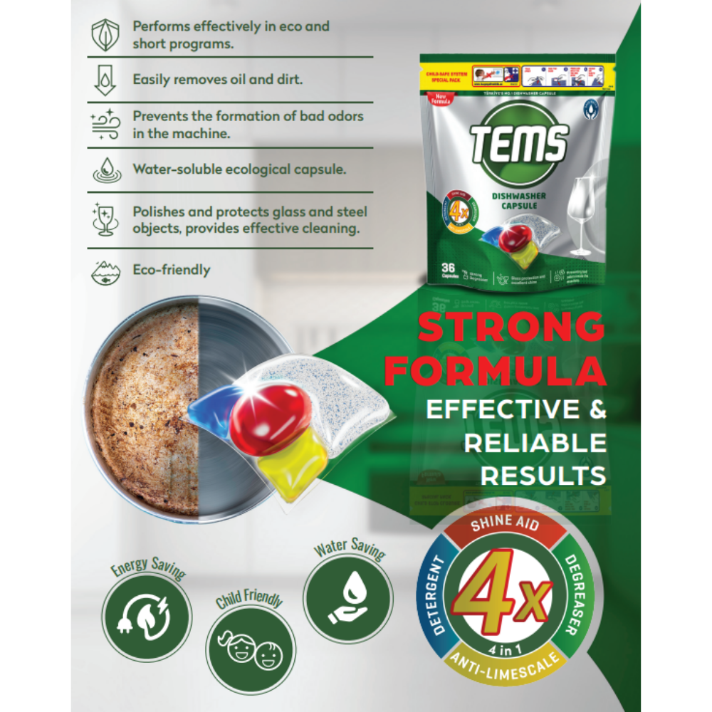 TEMS - ΤΑΜΠΛΕΤΕΣ ΓΙΑ ΤΟ ΠΛΥΝΤΗΡΙΟ ΠΙΑΤΩΝ 12 ΤΕΜΑΧΙΩΝ