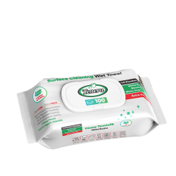 Tenera - Μαντηλάκια Καθαρισμού Επιφάνειας Πολλαπλών Χρ΄ησεων 100 τμχ